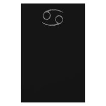 Cancer. Zodiac Astrology Sign. Black. Flyers