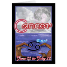 Cancer Zodiac birthday card