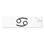 Cancer - Zodiac Sign Bumper Sticker
