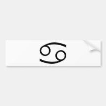 Cancer - Zodiac Sign Bumper Sticker