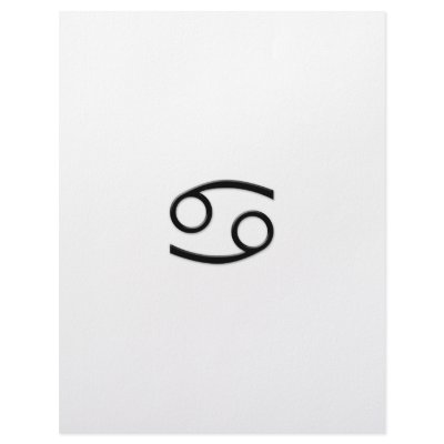 Cancer - Zodiac Sign Personalized Letterhead by oakley56fila