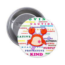 Cancer Zodiac Sign Traits Buttons