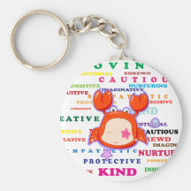 Cancer Zodiac Sign Traits Key Chain