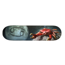 Cancer Zodiac Symbol Custom Skateboard