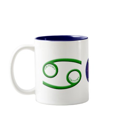 Cancer Zodiac Symbol Mug by PlanetZodiac