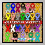 CancerApparelGifts.Com Awareness Matters Posters