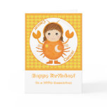 Cancerian Girl - Happy Birthday Card