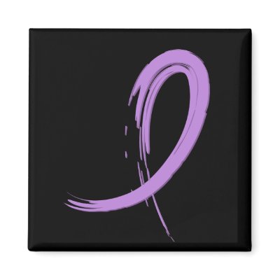 Cancer's Lavender Ribbon A4 by awarenessgifts