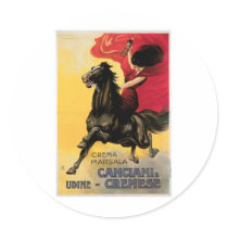 Canciani & Cremese Vintage Wine Ad Art Stickers