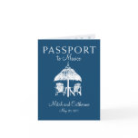 Cancun Mexico Passport Wedding Invitation Greeting Cards