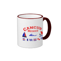 Cancun Mexico Signal Flags Coffee Mug