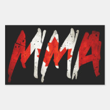 Candian Flag MMA Sticker