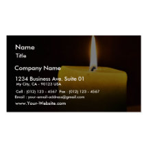Candle Business Card Templates