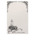 Candle Christmas Personalized Stationery