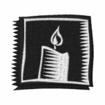 CANDLE EMBROIDERED HOODED SWEATSHIRT