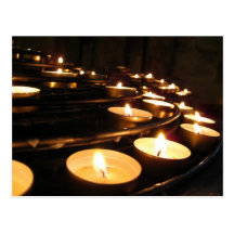 Candle Light Post Card