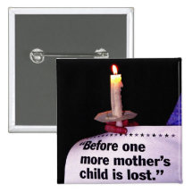 Candle Protest Pin