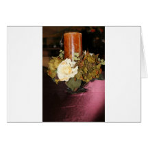 candle with flowers greeting cards