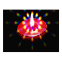 Candle With Special Lights Postcards