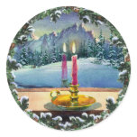 CANDLE & WREATH by SHARON SHARPE stickers