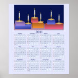 Candles 2011 Wall Calendar Poster posters