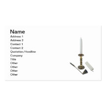 Candlestick Gemmed Snuffer Business Cards