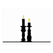 Candlestick illusion post cards