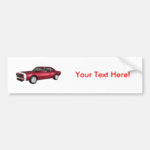 Candy Apple Camaro SS: 3D Model: Bumper Sticker