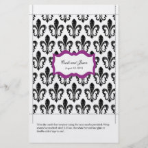 Candy Bar Wrapper | New Orleans Fuschia Full Color Flyer
