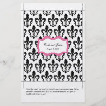Candy Bar Wrapper | New Orleans Pink Full Color Flyer