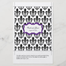 Candy Bar Wrapper | New Orleans Purple Full Colour Flyer