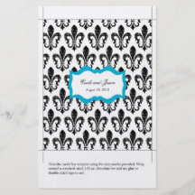 Candy Bar Wrapper | New Orleans Turquoise Full Colour Flyer