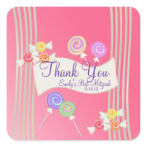 Candy Bat Mitzvah Favour Thank You Watermelon Pink