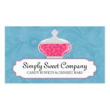 Candy Buffet and Dessert Bars Business Cards