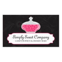 Candy Buffet and Dessert Bars Business Cards