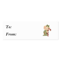 candy cane baby girl 1 business cards