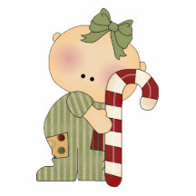 candy cane baby girl 1 photo cut out