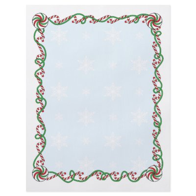 Candy Cane Border Flyer by mariabellimages