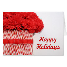 Candy Cane Bouquet Happy Holidays Card