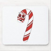 Candy Cane Cartoon Mousepad