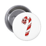 Candy Cane Cartoon Pinback Button