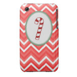 Candy Cane Chevron Iphone 3 case
