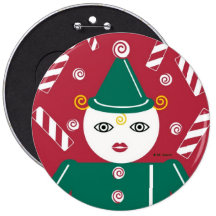Candy Cane Christmas Button © 2011 M. Martz