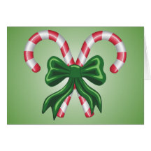 Candy Cane Christmas Card