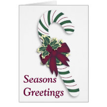 Candy Cane Christmas Card