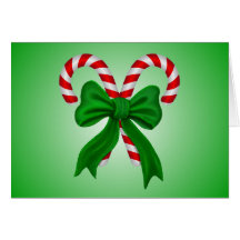 Candy Cane Christmas Card