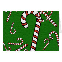 Candy Cane Christmas Greeting Cards