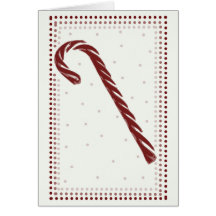 Candy Cane Christmas Greeting Cards