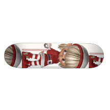 Candy Cane Elf Skateboard