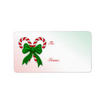 Candy Cane gift label